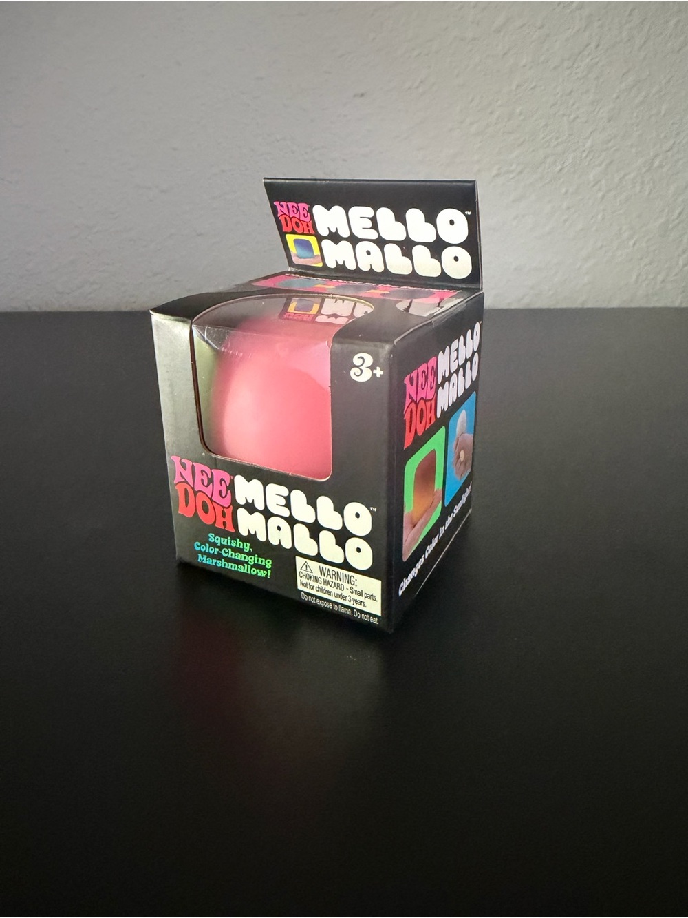 NeeDoh Mello Mallo Color Change Pink Squishy Toy NEW